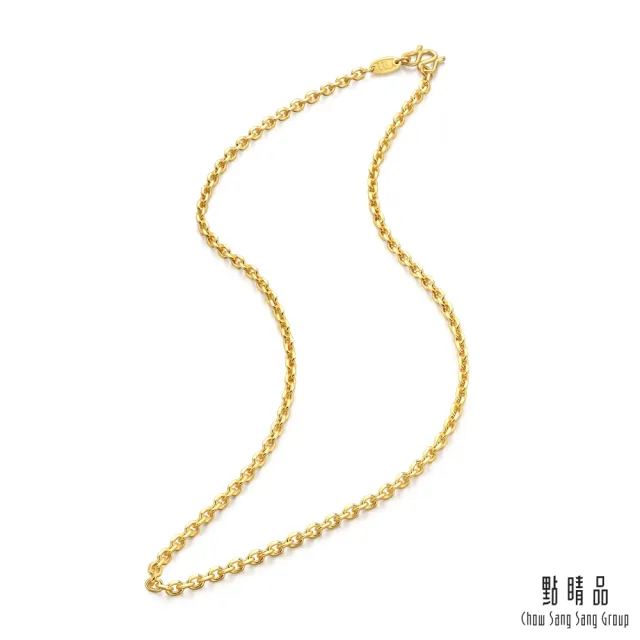【點睛品】萬字 機織素鍊 黃金項鍊40cm_計價黃金