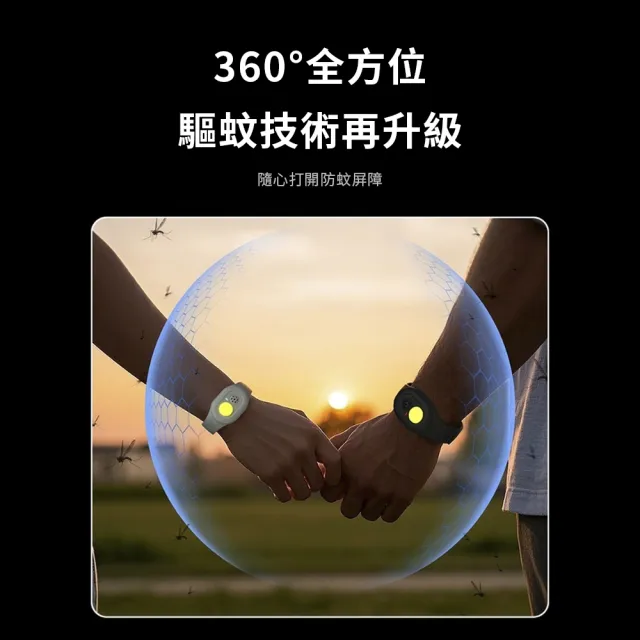 【MIKEL】超聲波防蚊手環 黃光驅蚊手環 防蚊手錶 戶外防叮咬神器 驅蚊驅蟲防蚊蟲 成人兒童寶寶通用