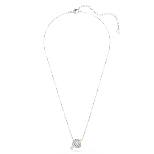 【SWAROVSKI 施華洛世奇】官方直營 Idyllia 心形鏈墜 愛心 白色 多種金屬潤飾 | 5737291