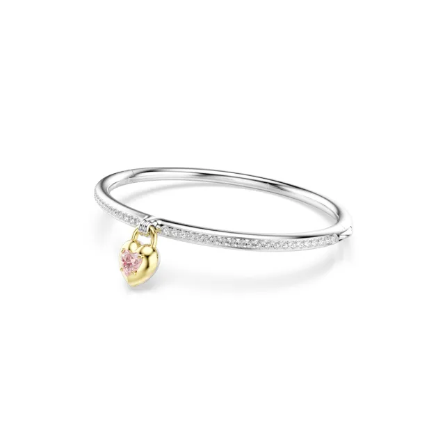 【SWAROVSKI 施華洛世奇】官方直營 Idyllia 心形手鐲 愛心 粉紅色  愛神系列 (情人節禮物)
