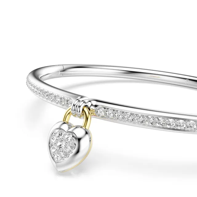 【SWAROVSKI 施華洛世奇】官方直營 Idyllia 心形手鐲 愛心 粉紅色  愛神系列 (情人節禮物)