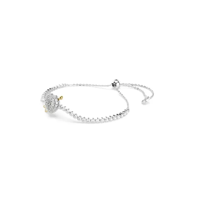 【SWAROVSKI 施華洛世奇】官方直營 Idyllia   愛心與箭頭手鏈 混合式切割 | 5742022