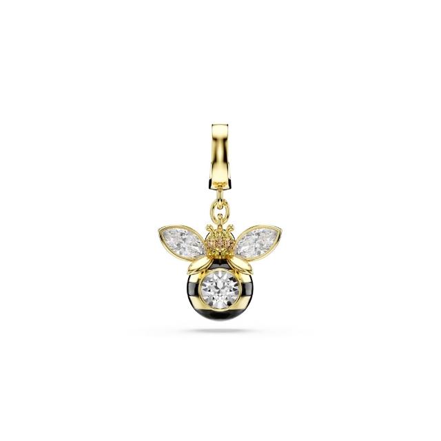 【SWAROVSKI 施華洛世奇】官方直營 Idyllia Charm 蜜蜂混合式切割 漸層色  鍍金色色調 | 5743132
