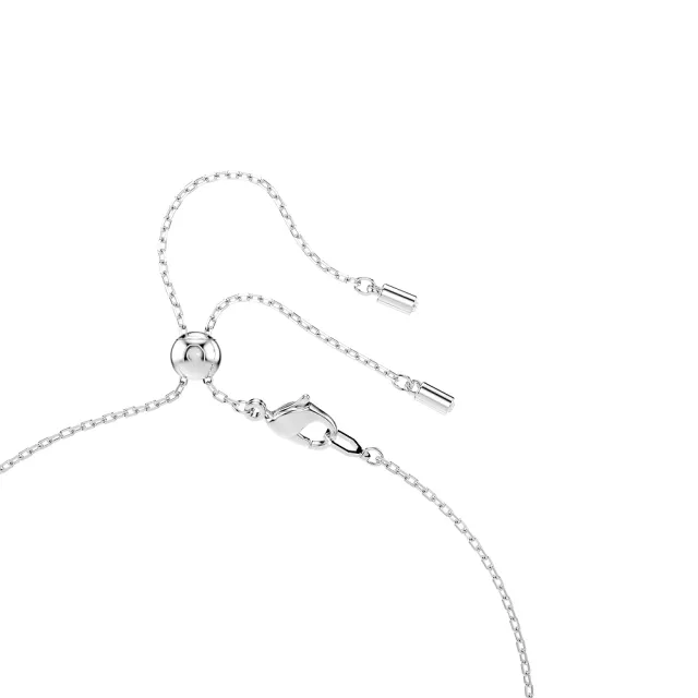 【SWAROVSKI 施華洛世奇】官方直營 Ariana Grande x Swarovski Y形項鏈 水晶珍珠 心形 鍍白金色 | 5720855