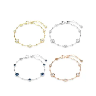 【SWAROVSKI 施華洛世奇】官方直營 Imber 手鏈 圓形切割 白色/藍色/鍍白金色/鍍玫瑰金色 (母親節 / 送禮 )