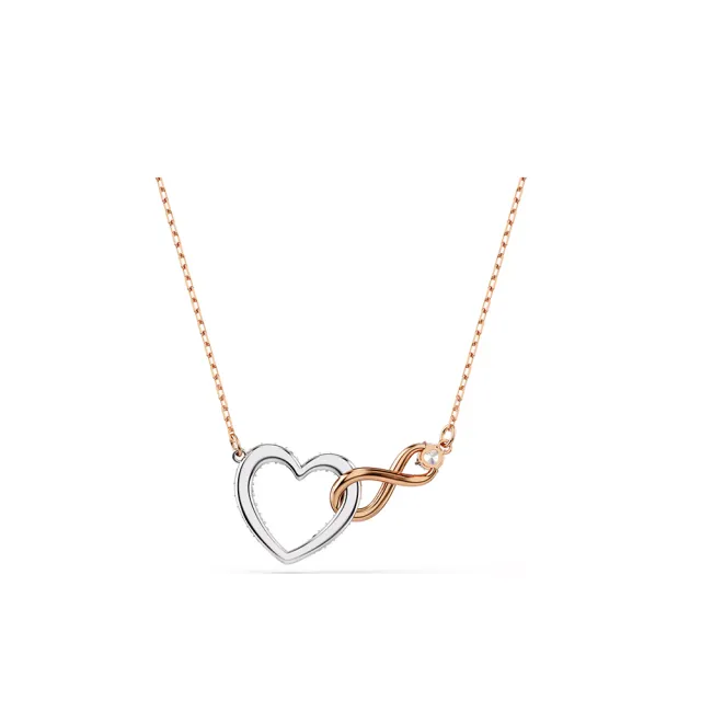 【SWAROVSKI 施華洛世奇】官方直營 Hyperbola 項鏈 無限符號和心形 愛心 | 5518865