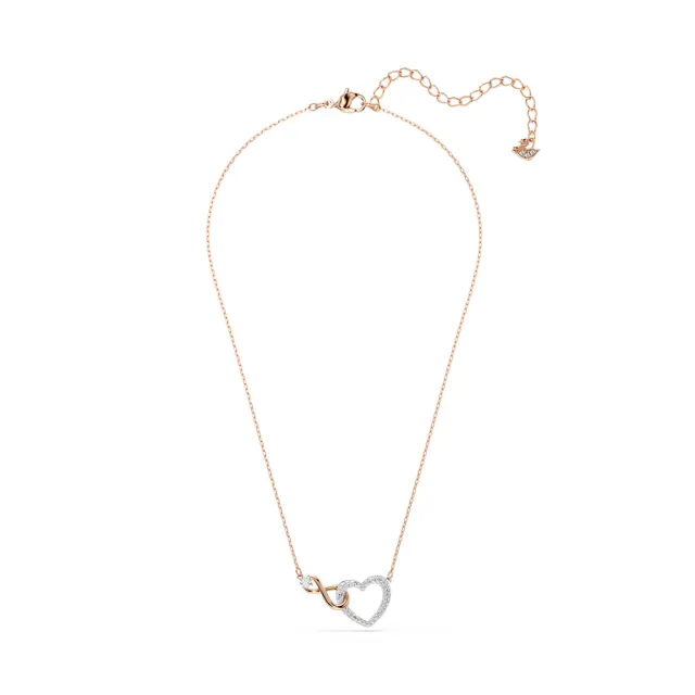 【SWAROVSKI 施華洛世奇】官方直營 Hyperbola 項鏈 無限符號和心形 | 5518865