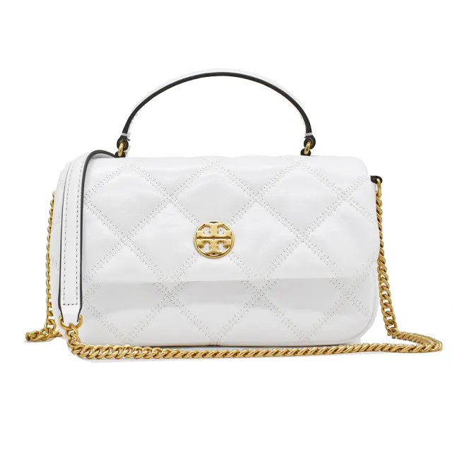 【TORY BURCH】WILLA 菱格紋鍊條手提包斜背包