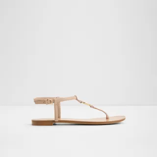 【ALDO】SANDSTONE-簡約寶石裝飾設計平底涼鞋-女鞋(粉色)