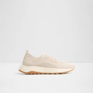 【ALDO】ZAYD-舒適織面拼接皮革休閒鞋-男鞋(米粉色)