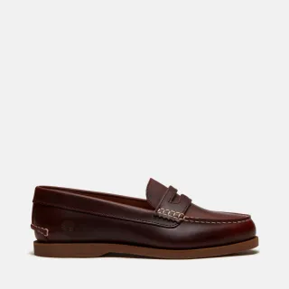 【Timberland】女款酒紅色經典帆船便鞋(A5MXNEIW)