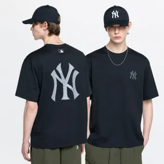 【MLB】短袖T恤 Monogram系列 紐約洋基隊 (3ATSM0463-50BKS)