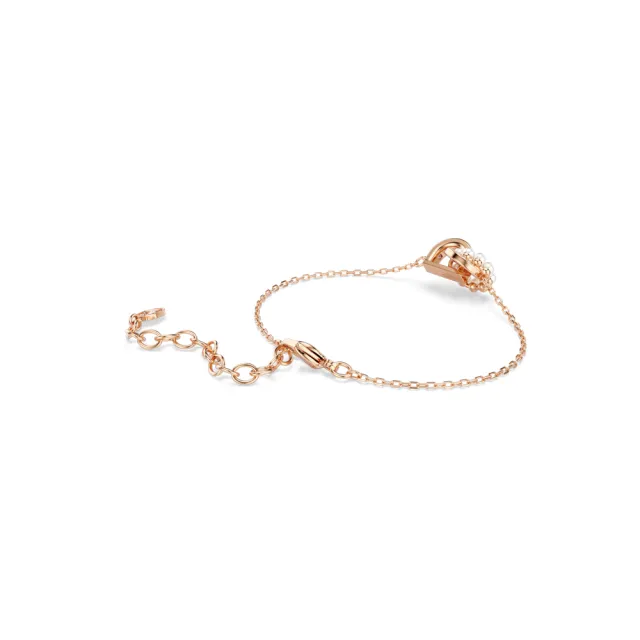 【SWAROVSKI 施華洛世奇】官方直營 Connexus 手鏈 水晶珍珠  混合式切割 粉紅色  | 5741336