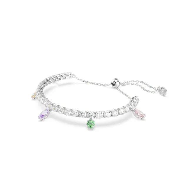 【SWAROVSKI 施華洛世奇】官方直營 Ariana Grande x Swarovski 手鏈 混合式切割 漸層色 鍍白金色 |5742463