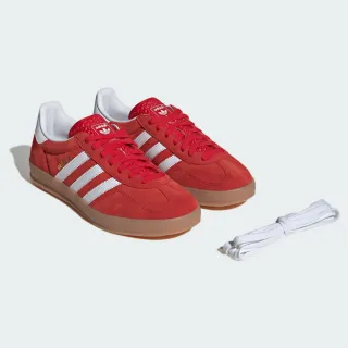 【adidas 愛迪達】GAZELLE INDOOR 運動休閒鞋 滑板復古 男鞋/女鞋-Originals JI2063