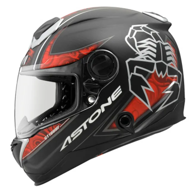 【ASTONE】官方直營-GT1000F AC9 蠍子 消光碳纖/紅(碳纖維 全罩式 安全帽)