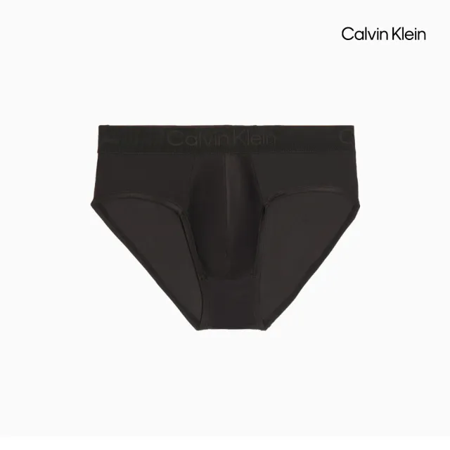 【CALVIN KLEIN】官方旗艦館 CK Black 微細纖維低腰三角內褲_黑色