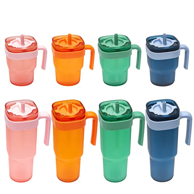 【bzyoo】Prestoor Tumbler 轉轉吸管冷水杯-經典組444ml+1000ml