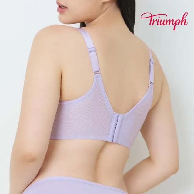 【Triumph 黛安芬】簡約時尚系列 鋼圈內衣 C-E(迷霧紫)