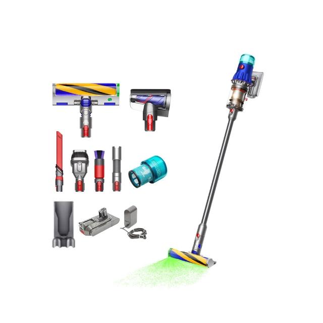 【dyson 戴森】限量福利品 V12 Detect Slim Fluffy SV46 強勁輕量智慧無線吸塵器 光學偵測(升級HEPA過濾)