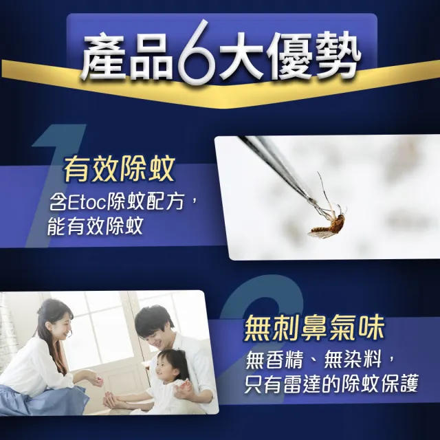 【雷達】超智慧薄型液體電蚊香器-41ml*2+主機*2(無臭無味/無香精 尤加利)