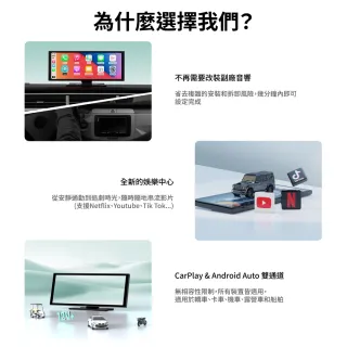 【ottocast】ScreenFlow 11吋CarPlay多媒體撥放器 地圖導航 Android Auto Youtube 車用觸控螢幕