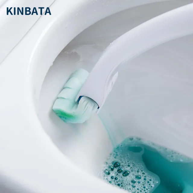【FIFIOO 杏屋家居】日本KINBATA可溶解拋棄式馬桶刷替換刷頭(96入)
