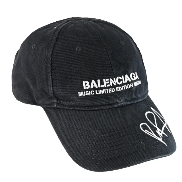 【Balenciaga 巴黎世家】RuPaul聯名款電繡LOGO個性鴨舌帽棒球帽(黑)