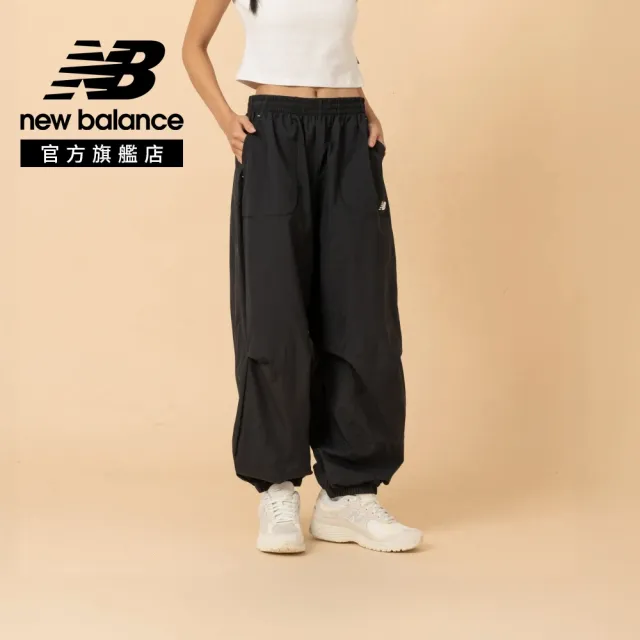 【NEW BALANCE】NB 防風長褲_WB61M1DFBK_女性_黑色(美版 版型偏大)
