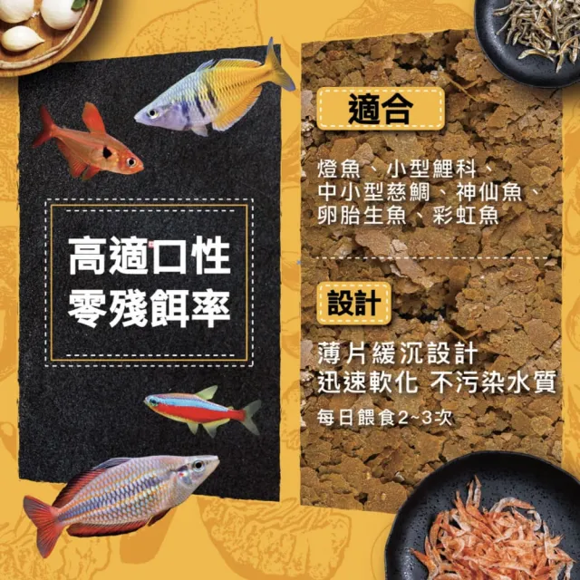 【Ultra Fresh 鮮蝦食譜】挑嘴熱帶魚-繁殖增色成長薄片1150ml(燈魚 慈鯛 神仙魚 卵胎生魚 魚飼料)
