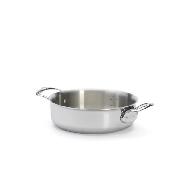 【de Buyer 畢耶】Affinity系列 多層複合不鏽鋼雙耳主廚鍋20cm-適用IH爐(含鍋蓋)