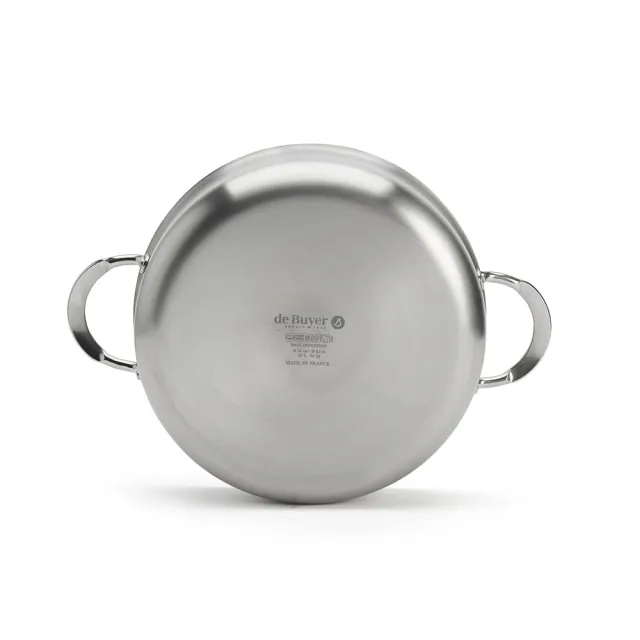 【de Buyer 畢耶】Alchimy系列 3層複合不鏽鋼雙耳主廚鍋24cm-適用IH爐(不含鍋蓋)