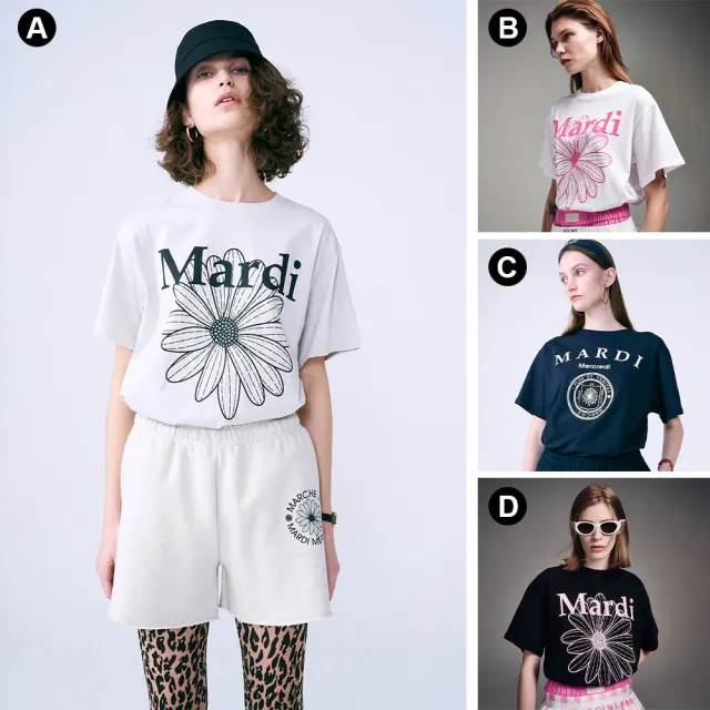 【MARDI MERCREDI】印花短TEE 多色 經典小雛菊 TSHIRT FLOWERMARDI / UNIV