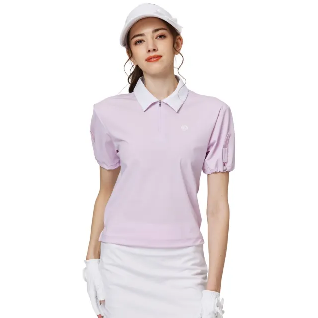 【BLKTEE GOLF】收口袖翻領女短袖上衣 (高爾夫短袖上衣 golf球衫)