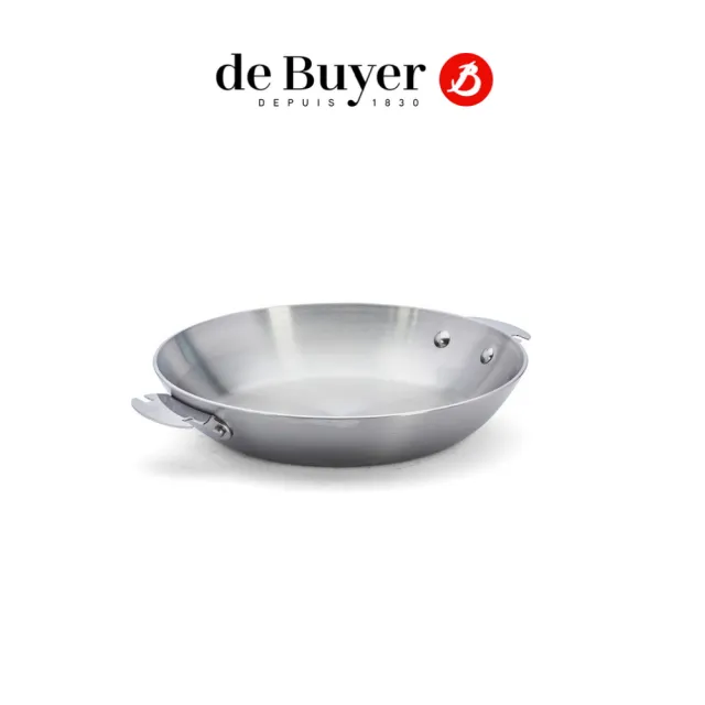 【de Buyer 畢耶】LOQY活動柄系列 Alchimy3層複合不鏽鋼平底鍋24cm-適用IH爐(握柄另購)