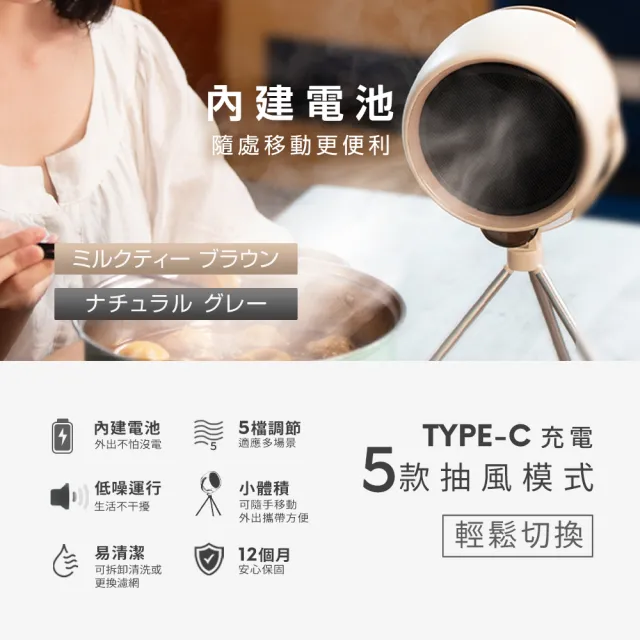 【REAICE】2WAY 移動式除油煙機-2款可選(移動式除油煙機/抽油煙機/露營租屋必備)