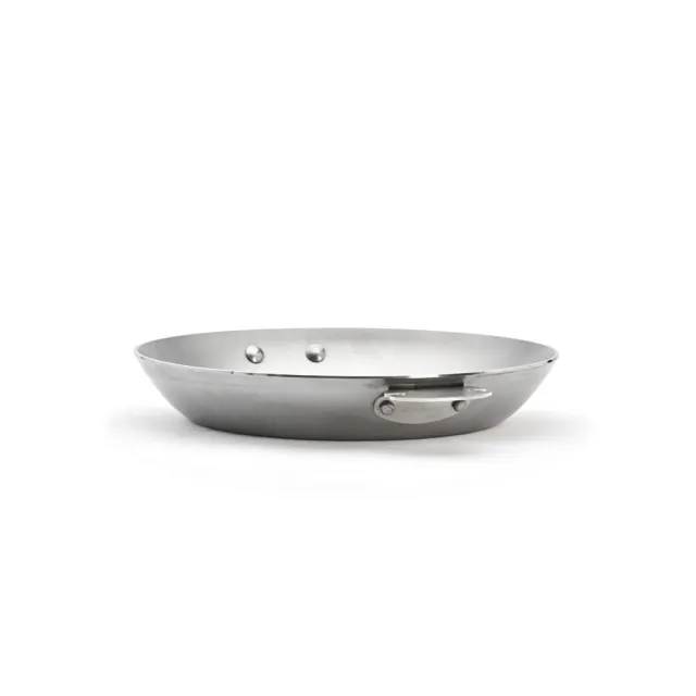 【de Buyer 畢耶】LOQY活動柄系列 原礦蜂蠟平底鐵鍋24cm-適用IH爐(握柄另購)