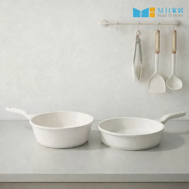 【MH家居KITCHEN】韓國製不沾平底煎鍋28cm(平底鍋/不沾鍋/IH爐可用)