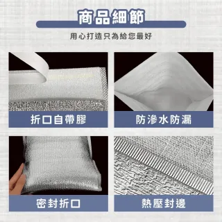 【同闆購物】鋁箔保溫袋 5入組(保溫袋 保冷袋 一次性保溫袋 加厚款保溫袋 鋁箔自黏袋)