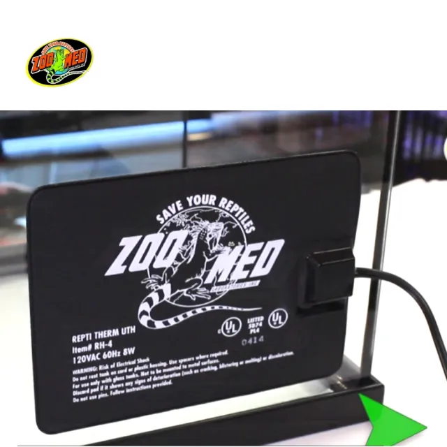 【Zoo Med】8W S號 加溫片 兩棲爬蟲加熱墊/恆溫保暖過冬必備/加熱墊/15×20cm(快速發熱 ZOO MED RH4S)
