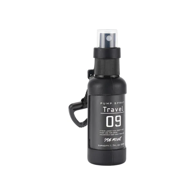 ISE MOUNT 戶外露營噴霧分裝瓶 黑色 50ml 噴霧瓶 分裝噴瓶 旅行分裝 酒精噴瓶 逐露天下