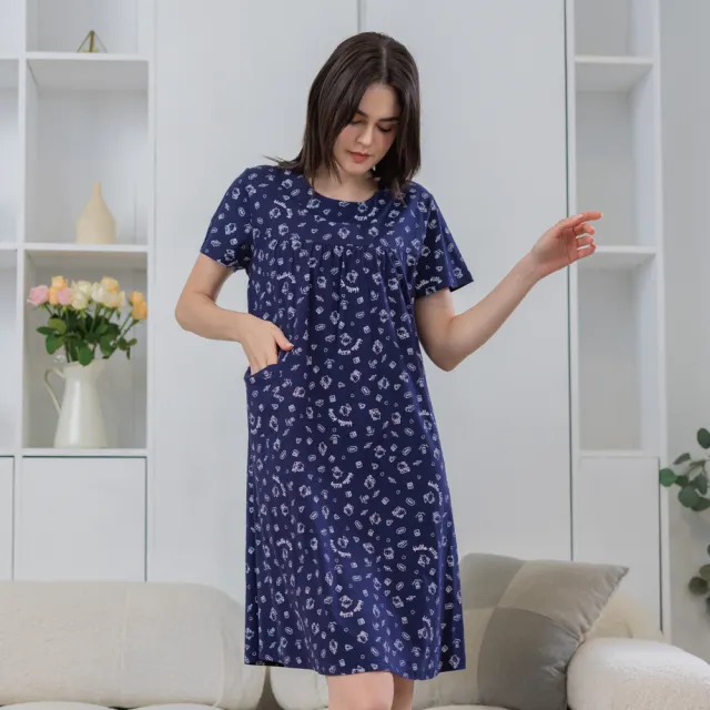 【La Felino 羅絲美】官方授權  Hello Kitty-La Felino 100%棉短長袖裙裝/褲裝(多款任選)