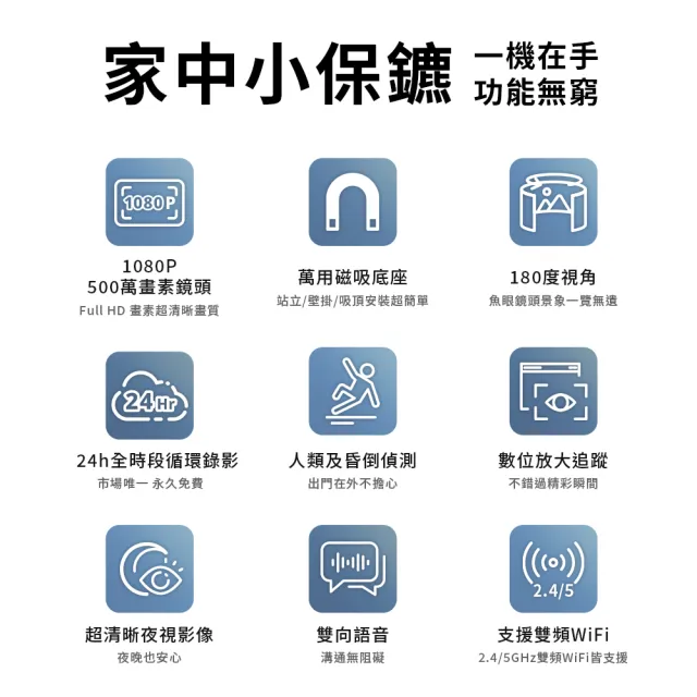 【spotcam】Pano 3 人類及昏倒偵測 180度魚眼鏡頭 網路攝影機(視訊 網路 攝影機 高清 FHD 台灣監視器)