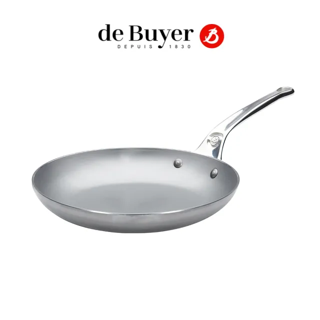 【de Buyer 畢耶】原礦蜂蠟鐵鍋 職人防滑握柄早餐鍋24cm-適用IH爐(適用烤箱)