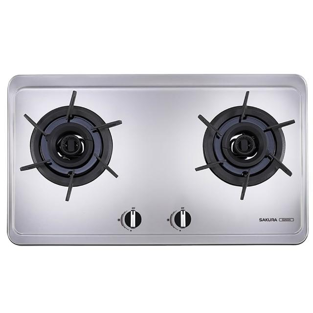 【SAKURA 櫻花】二口雙炫火檯面爐G2922S(原廠安裝-官方直營)