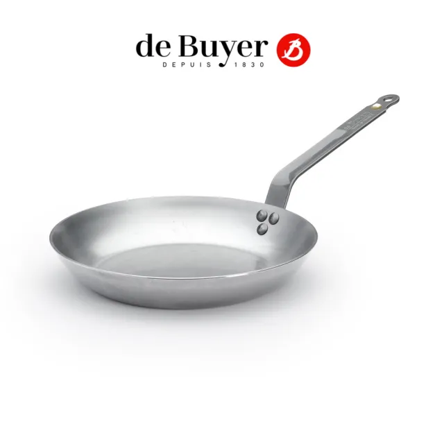 【de Buyer 畢耶】原礦蜂蠟鐵鍋 傳統單柄平底鍋28cm-適用IH爐