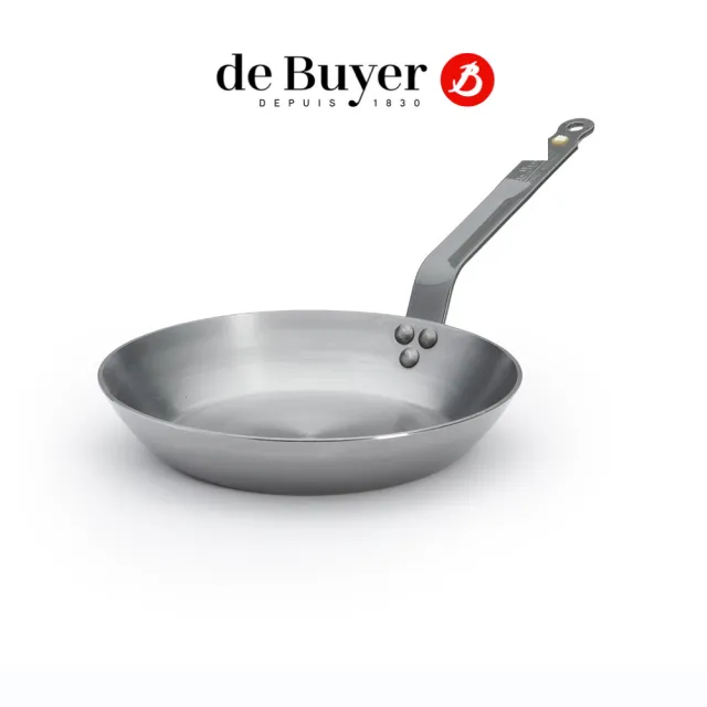 【de Buyer 畢耶】原礦蜂蠟鐵鍋 傳統單柄平底鍋26cm-IH爐可用鍋
