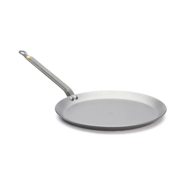 【de Buyer 畢耶】原礦蜂蠟鐵鍋 傳統單柄可麗餅鍋30cm-適用IH爐