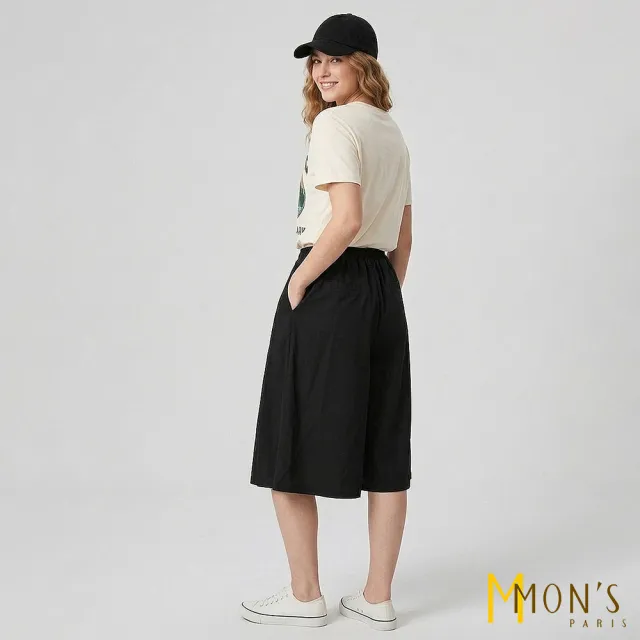 【MON’S】水洗精梳棉褲裙(直)