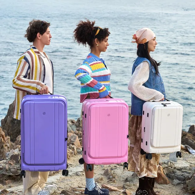 【NINETYGO】BOBO 20吋登機箱(筆電收納/前開式/行李箱/拉鍊旅行箱)